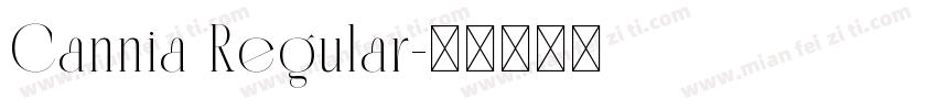 Cannia Regular字体转换